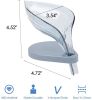 Drain Soap Leaf-Shaped Dish Bar Soap Holder Storage Rack Drain Soap Box for Bathroom Kitchen Sink Suction Cup Installation - clear