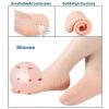 1pair Breathable And Soft Silicone Socks For Men And Women; Reusable Socks For Foot Pressure Relieve; Protectors Silicone To Prevent Foot Dry - White