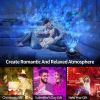 USB LED Star Night Light Music Starry Water Wave LED Projector Light Bluetooth Projector Sound-Activated Projector Light Decor - Black