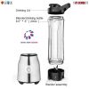 5 Core Portable Blender Powerful Personal Mini Kitchen Appliances w 20 Oz Travel Bottle Licuadora Portatil for Frozen Fruit Smoothie Milkshake Ice - 5