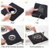 4-Pack Reusable Nonstick Stovetop Burner Protector Liner - black