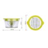 Manual Lemon Squeezer with Built-in Measuring Cup - Green