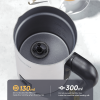 300ml milk heater 450W electric milk foam, cold sparkling chocolate mixer, cold / hot latte cappuccino 360¬∞, rotating base removable hot and cold foa