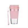 Portable Blender Usb Rechargeable Cordless Mini Personal Blender; Small Shakes Smoothie Fruit Juice Blender Cup For Home Outdoor Travel Office - Blue