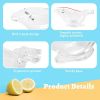 2PCS Manual Lemon Juicer, Acrylic Manual Lemon Slice Squeezer, Portable Transparent Fruit Juicer - transparent