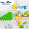 1pc Ice Tray Mold Honeycomb Silicone Ice Tray Hexagonal Ice Tray 37 Honeycomb Ice Trays - Set Orange