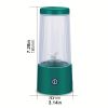 350Ml Portable Electric Juicer Blender 4 Blade Usb Mini Fruit Mixers Fruit Extractors For Juice Yogurt Smoothie Milkshake - Blue