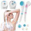 Luxurious Electric Bath Shower Brush: Pamper Yourself with a Relaxing Massage & Exfoliation! - Blue