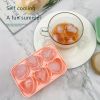 1pc Ice Cube Tray; Rose Flower And Heart Shaped Ice Cube Mold; Food Grade Silicone Ice Ball Maker; Kitchen Tools; Kitchen Supplies - 3 Hearts 3 Roses