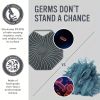 2pcs Natural Silicone Body Brush for Exfoliating and Massage - Soft Scrubber for Shower and Bath - Gray - 2pcs