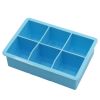 1pc Ice Cube Trays With Lid; Food Grade Silicone 6 Grid Ice Cube Mold; Flexible Easy Release Square Shaped Ice Maker; Kitchen Gadgets - 6 Ice Trays Wi