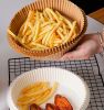 50PCS Air Fryer Disposable Paper Liner Non-Stick Oil-proof Parchment Mat for Cooking Microwave Oven Sheets Special Baking - 50 Pcs Brown