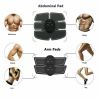 Electric Muscle Toner Machine ABS Toning Belt Simulation Fat Burner Belly Shaper - Black