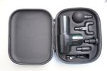 Massage Gun for Home Gym Fascial Gun Muscle Massager with 4 Massage Heads and Carry Bag Black - as Pic