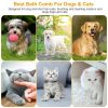 Dog Bath Brush Anti-Skid Pet Grooming Shower Bath Silicone Massage Comb For Long Short Hair Medium Large Pets Dogs Cats - Green