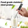 1pc; -58F¬∞~572F¬∞; 304 Food Grade Stainless Steel; Probe Type Electronic Thermometer - 304 Stainless Steel Probe