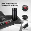 Motorized Electric Treadmill for Home - 3 Level Manual Inclination & Foldable Running Machine with 12 Programs with Phone Holder  - Black