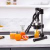 Citrus Pomegranate Juicer Labor-saving Manual Fruit Juicer Press Fruit Squeezer with Stable Non-slip Base, Black - KM3456