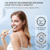 ZJ288-White-MOCEMTRY 3 Cleaning Modes; Waterproof Electric Toothbrush (White) - default