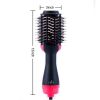 Selection Ceramic Fast Heating Electric Straightening Brush  - Black & Pink - Hair Straightener