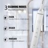 ZJ288-White-MOCEMTRY 3 Cleaning Modes; Waterproof Electric Toothbrush (White) - default