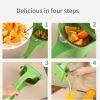 Multifunctional juicer Handheld non-electric juicer lemon squeezer Fruit Lemon Small Juicer Manual Juicer - Green