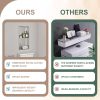 Brushed Stainless Steel Wall Shower  Niche , Double Recessed Shower Shelf for Bathroom - 12"x24" - Stytle2