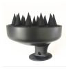 Scalp Care Brush with Soft Silicone Massage Head Scalp Massager Shampoo Brush for Hair Growth Dandruff Treatment and Stress Release - black