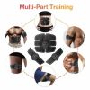 Electric Muscle Toner Machine ABS Toning Belt Simulation Fat Burner Belly Shaper - Black