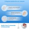 Tub And Tile Scrubber Cleaning Brush With Long Handle Length Adjustable Rod Shower Cleaning Brush With Sponge Hard Bristles Gap Brush - 3 In 1