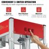 VEVOR Popcorn Popper Machine 12 Oz Countertop Popcorn Maker 1440W 80 Cups Red - Default