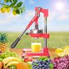 Citrus Pomegranate Juicer Labor-saving Manual Fruit Juicer Press Fruit Squeezer with Stable Non-slip Base, Red - KM3457