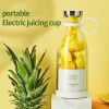 Portable Electric Juicer Blender Usb Mini Fruit Mixers Juicers Fruit Extractors Food Milkshake Multifunction Juice Maker Machine - White