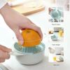 Manual Portable Citrus Juicer Kitchen Tools Plastic Orange Lemon Squeezer Multifunction Fruit Juicer Machine Kitchen Accessories - Green