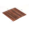 WILLART Wooden Handcrafted Tea Coffee Beer Cup Glass Coaster - Set of 2 (20 cm x 20 cm 0r 8 Inch x 8 Inch) - Brown
