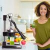 Citrus Pomegranate Juicer Labor-saving Manual Fruit Juicer Press Fruit Squeezer with Stable Non-slip Base, Black - KM3456