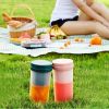 Portable Juicer Mini Home Fruit Juicer Cup USB Charging Juice Juice Machine Juice Cup Gift - Green