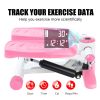 Hiii Brand, Stepper, 3 In 1, With Pull Rope, Carpet, Counter, Lever Hydraulic Structure, Wider And Thicker Models - Pink