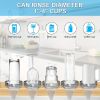 1pc Kitchen Sink Glass Rinser; Faucet Glass Rinser For Kitchen Sinks; Bottle Washer; Kitchen Sink Accessories; Stainless Steel 304; Brush Nickel - Sil