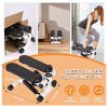 Step Machines, With Adjustable Resistance Bands Home Exercise Fitness Mountaineering Multi-Function Stair Stepper,Professional Cardio Training Stair S