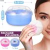 Baby Powder Container with Puff 2Pcs Body Powder Puff with Handle Travel Kit Makeup Puffs for Powder - Vikrom