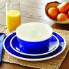 Better Homes & Gardens Indigo Swirl Dinner Plates, Blue, Set of 6 - Better Homes & Gardens