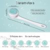 Electric Body Brush Set for Showering, Rechargeable Shower Brush for Body - White