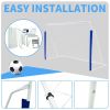Home portable soccer gate Courtyard soccer match with nets storage for easy self-assembly - as Pic