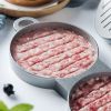 1 Set Of Aluminum Alloy Burger Machine; Round Non-stick Cook Patty Burger Meat Beef Barbecue Burger Press; Patty Machine Mold; Kitchen Gadgets - Silve
