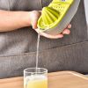 Multifunctional Lemon Squeezer Juicer and Grater - Green