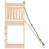 Outdoor Playset Solid Wood Pine - Brown