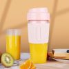 Mini Juicer Portable Household USB Charging Juicing Cup Multifunctional Small Electric Juice Gift - Blue - Charging Portable