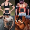 Electric Muscle Toner Machine ABS Toning Belt Simulation Fat Burner Belly Shaper - Black