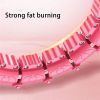 Custom Knots Weighted Hoola Fitness Hoop Smart Hula Thin Waist Weight Loss Knots Weighted Hoola Fitness Hoop Smart Hula Thin Waist Weight Loss - Pink